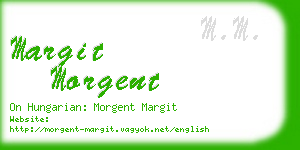 margit morgent business card